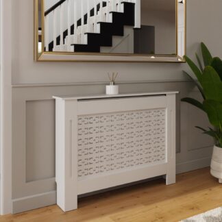 FWStyle Geometric Pattern Medium White Radiator Cover