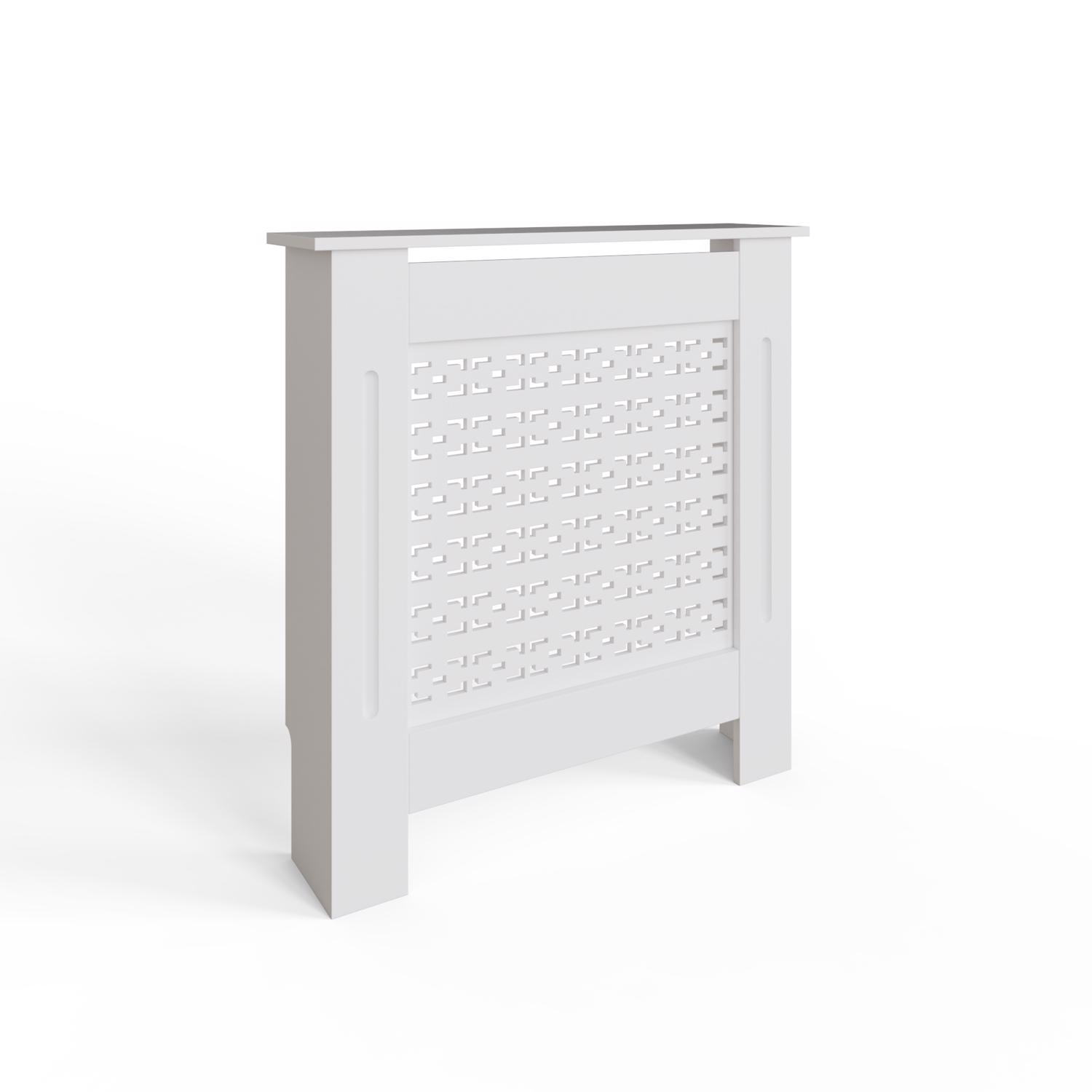FWStyle Geometric Pattern Small White Radiator Cover - Image 3