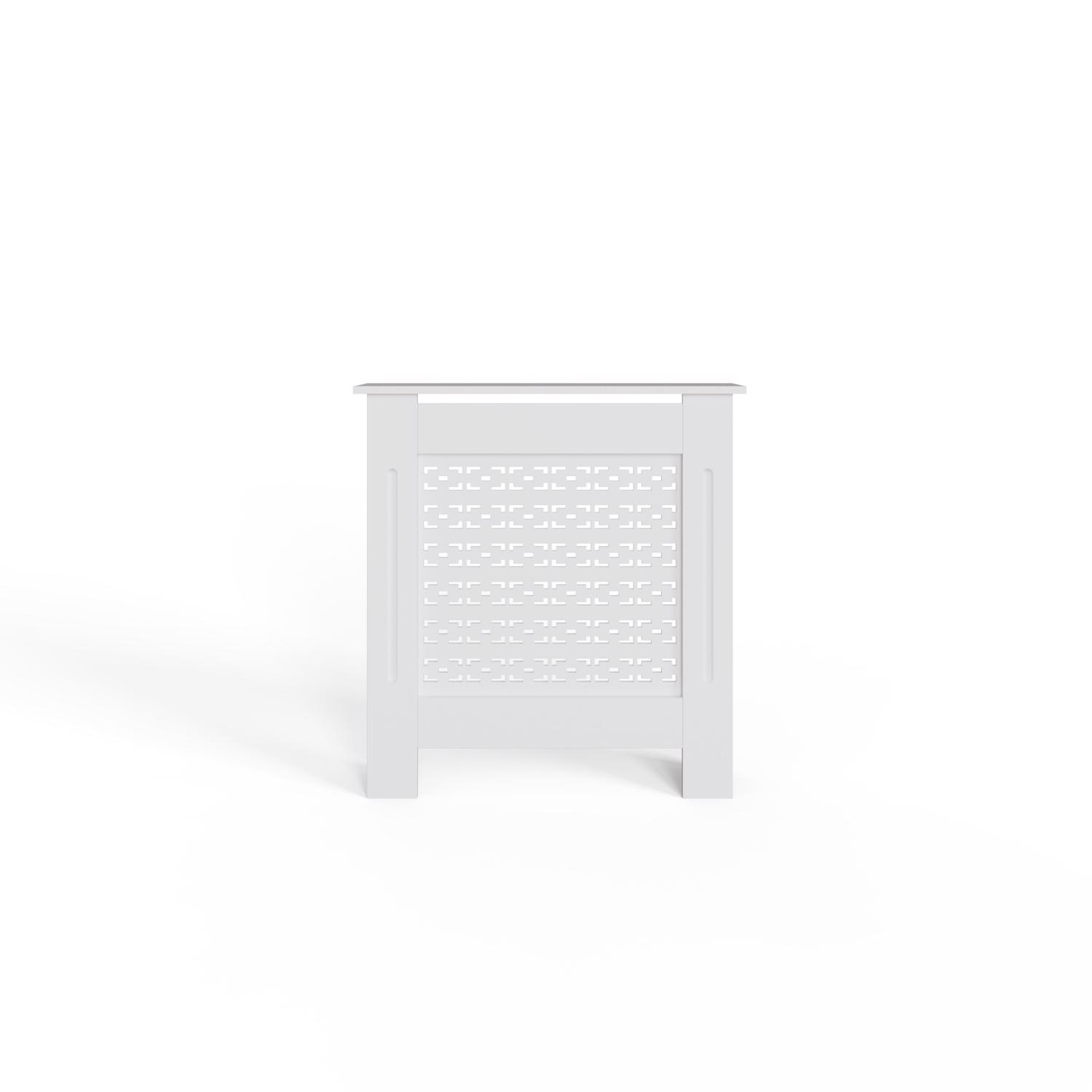 FWStyle Geometric Pattern Small White Radiator Cover - Image 4