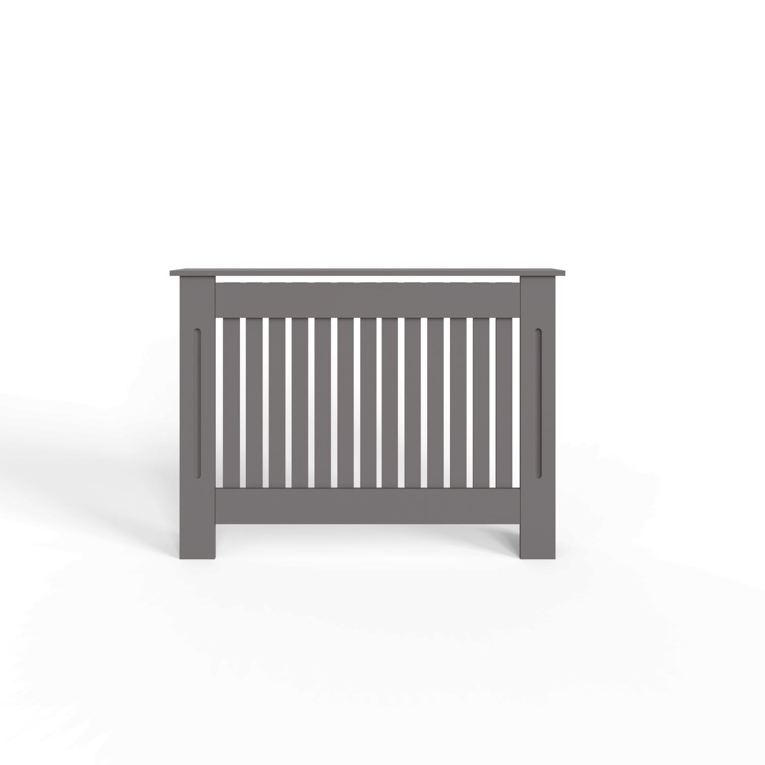 FWStyle Vertical Slat Medium MDF Grey Radiator Cover - Image 4