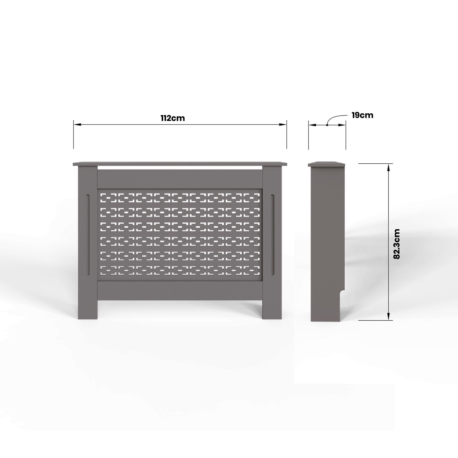 FWStyle Geometric Pattern Medium Grey Radiator Cover - Image 6