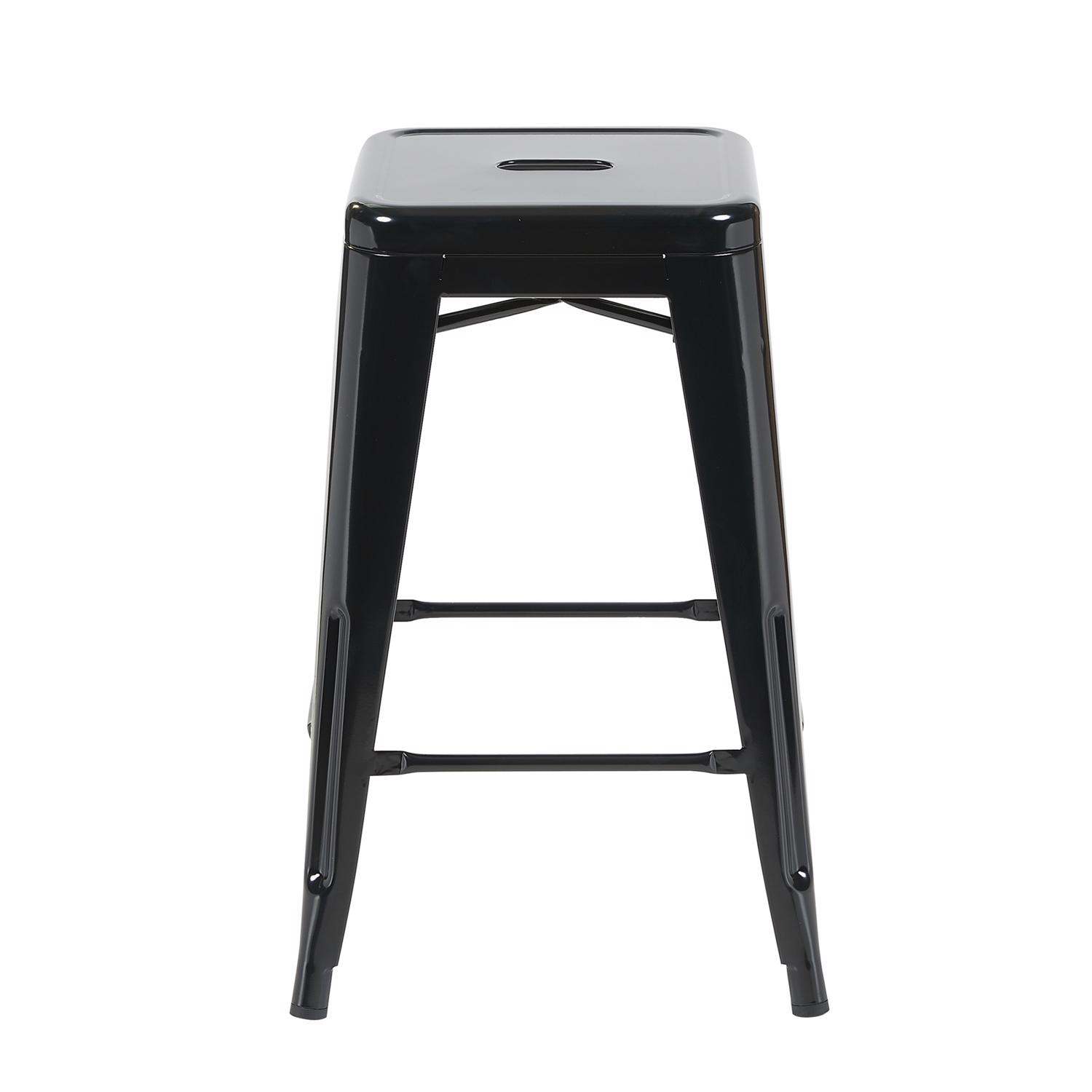 Bistro Pack Of 4 24" Black Countertop Stools - Image 5