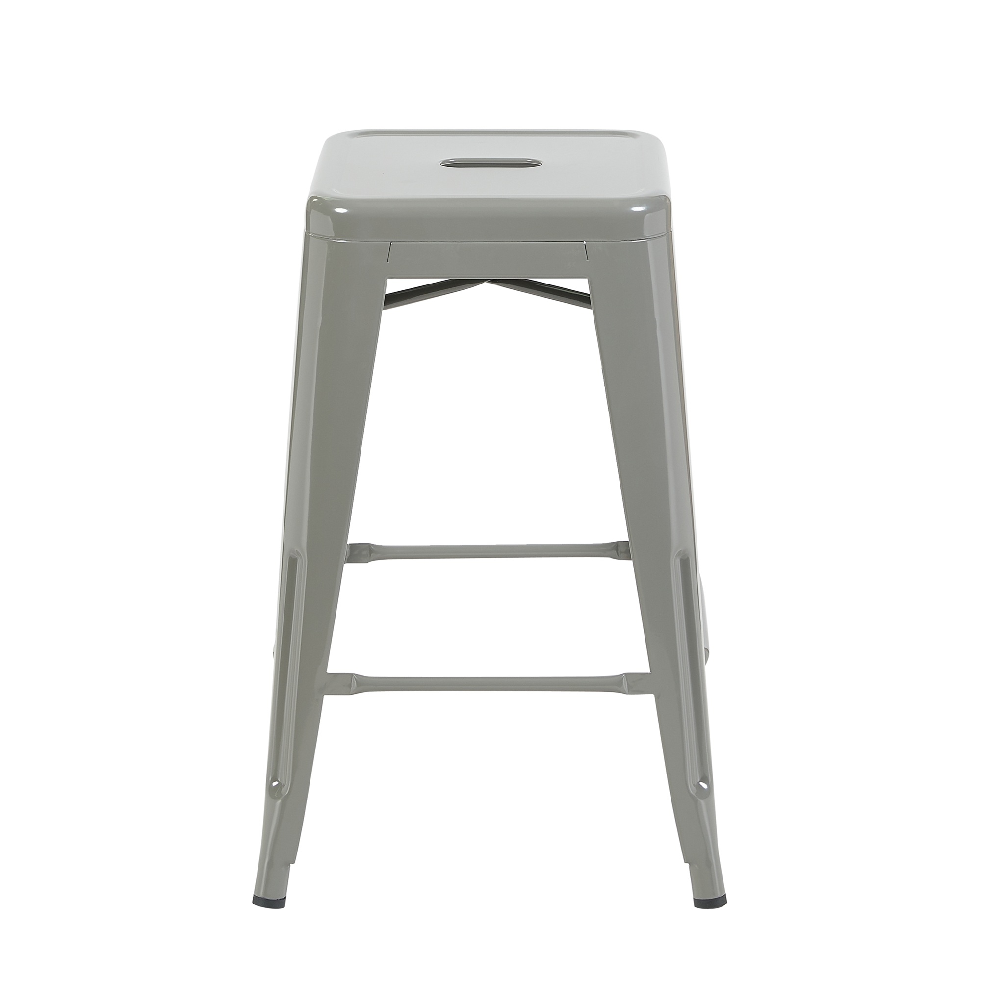 Bistro Pack Of 4 24" Silver Countertop Stools - Image 5
