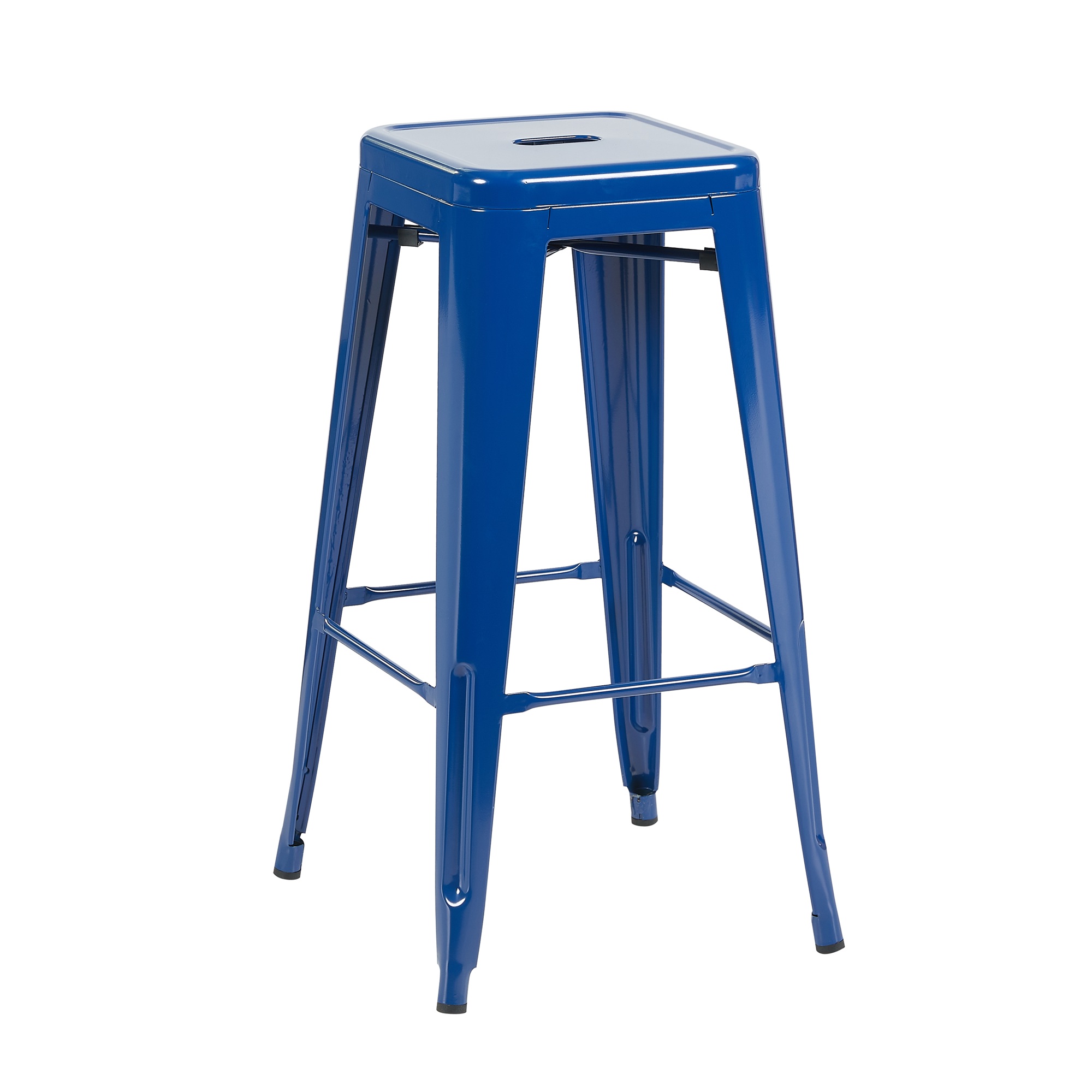 Bistro Pack Of 4 30" Blue Bar Stools - Image 4