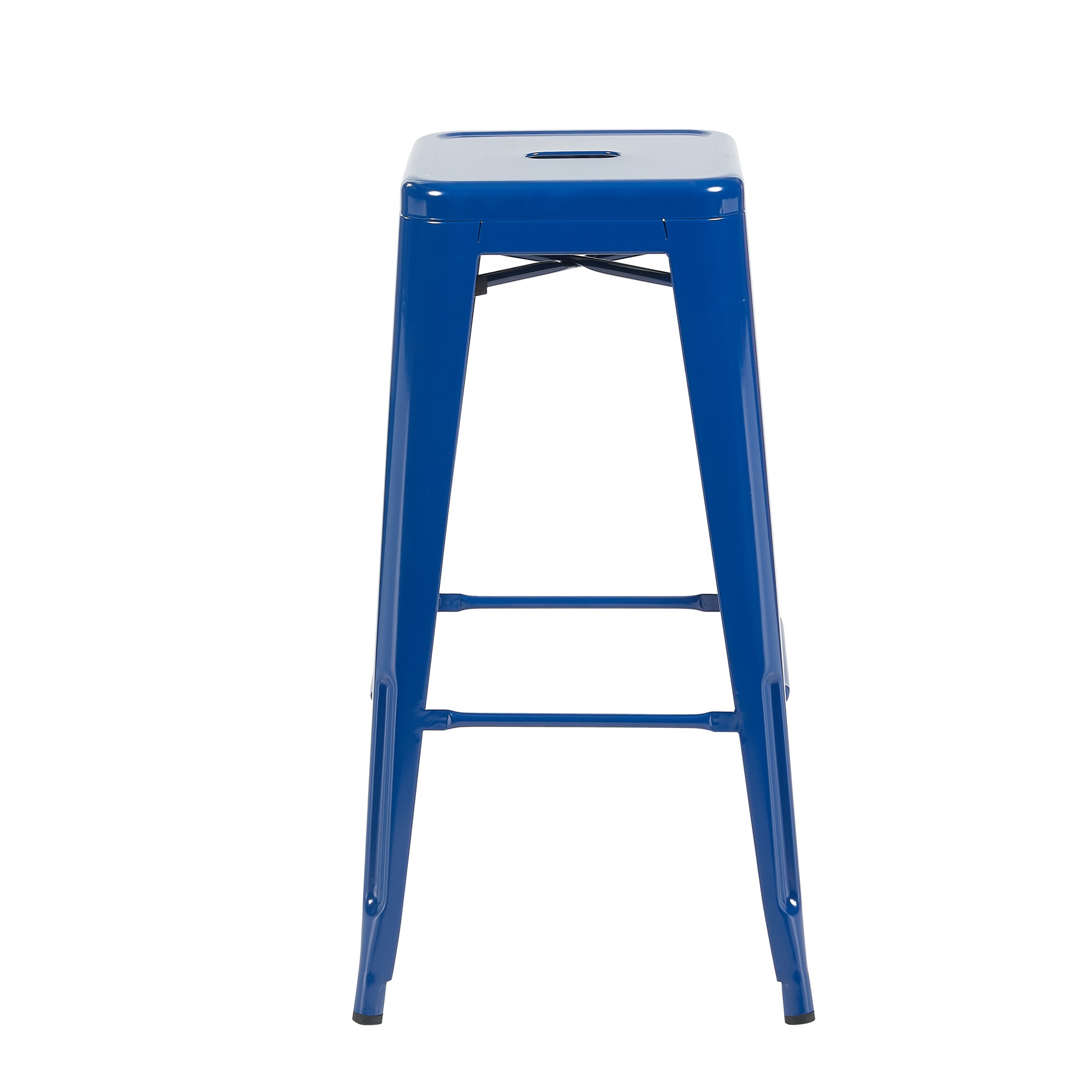 Bistro Pack Of 4 30" Blue Bar Stools - Image 5