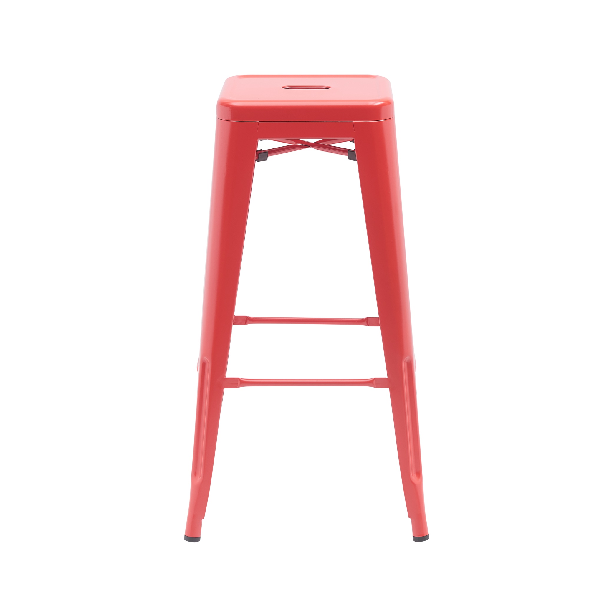 Bistro Pack Of 4 30" Red Bar Stools - Image 5