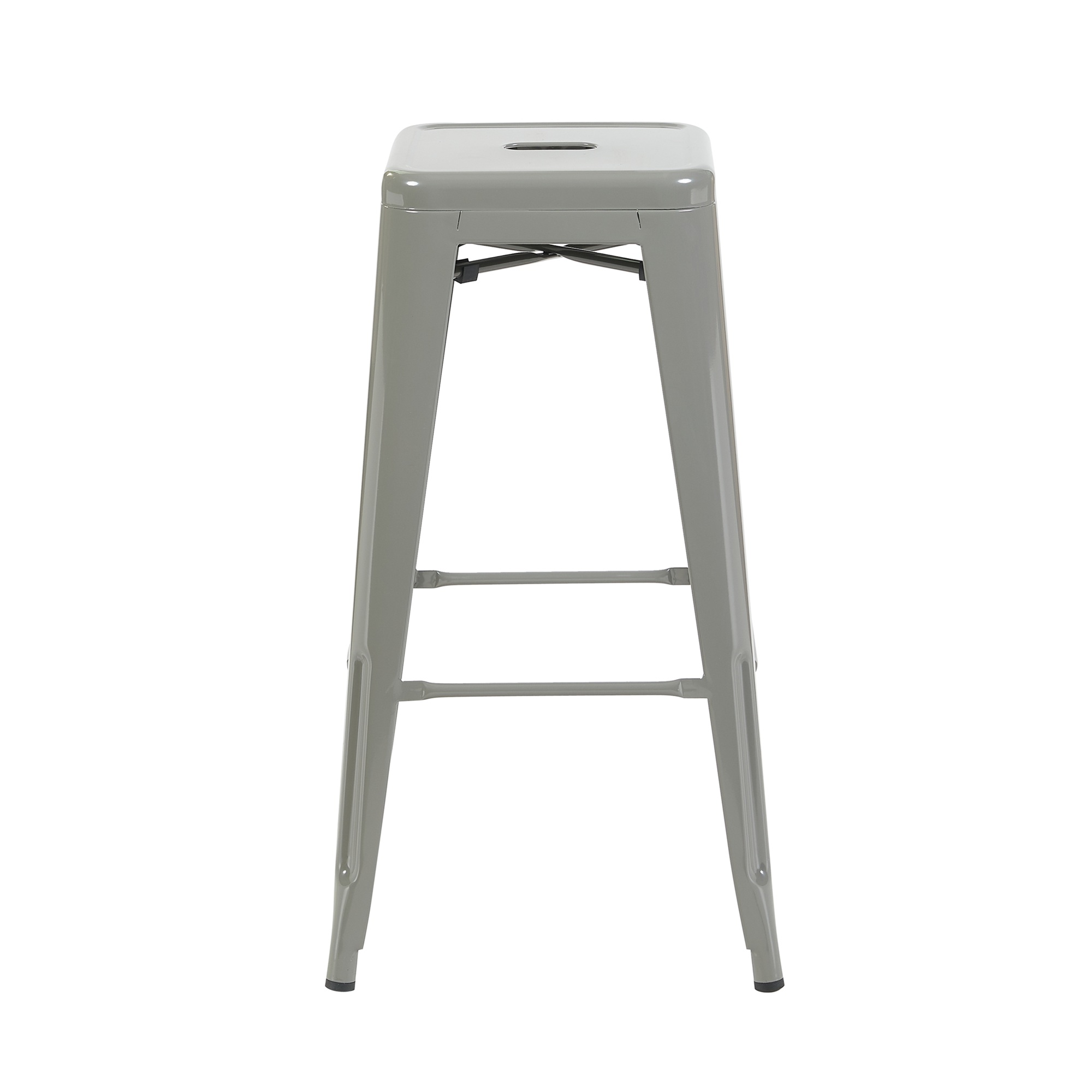 Bistro Pack Of 4 30" Silver Bar Stools - Image 5