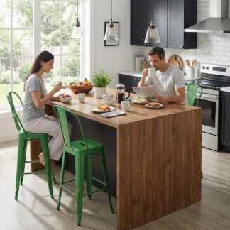 Bistro Pack Of 4 30" Green Bar Chairs