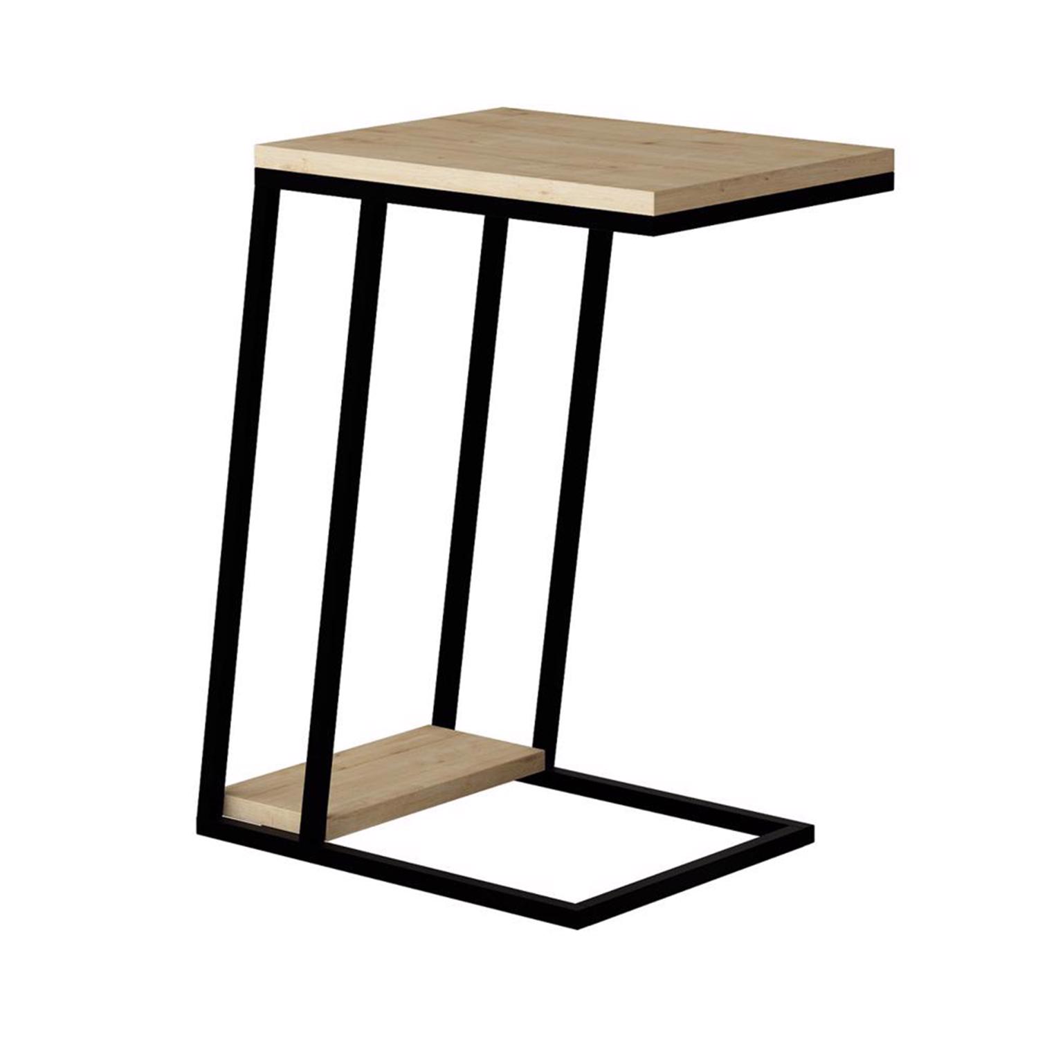 FWStyle Pal 2 Tier Sapphire Oak Sofa End Table - Image 4