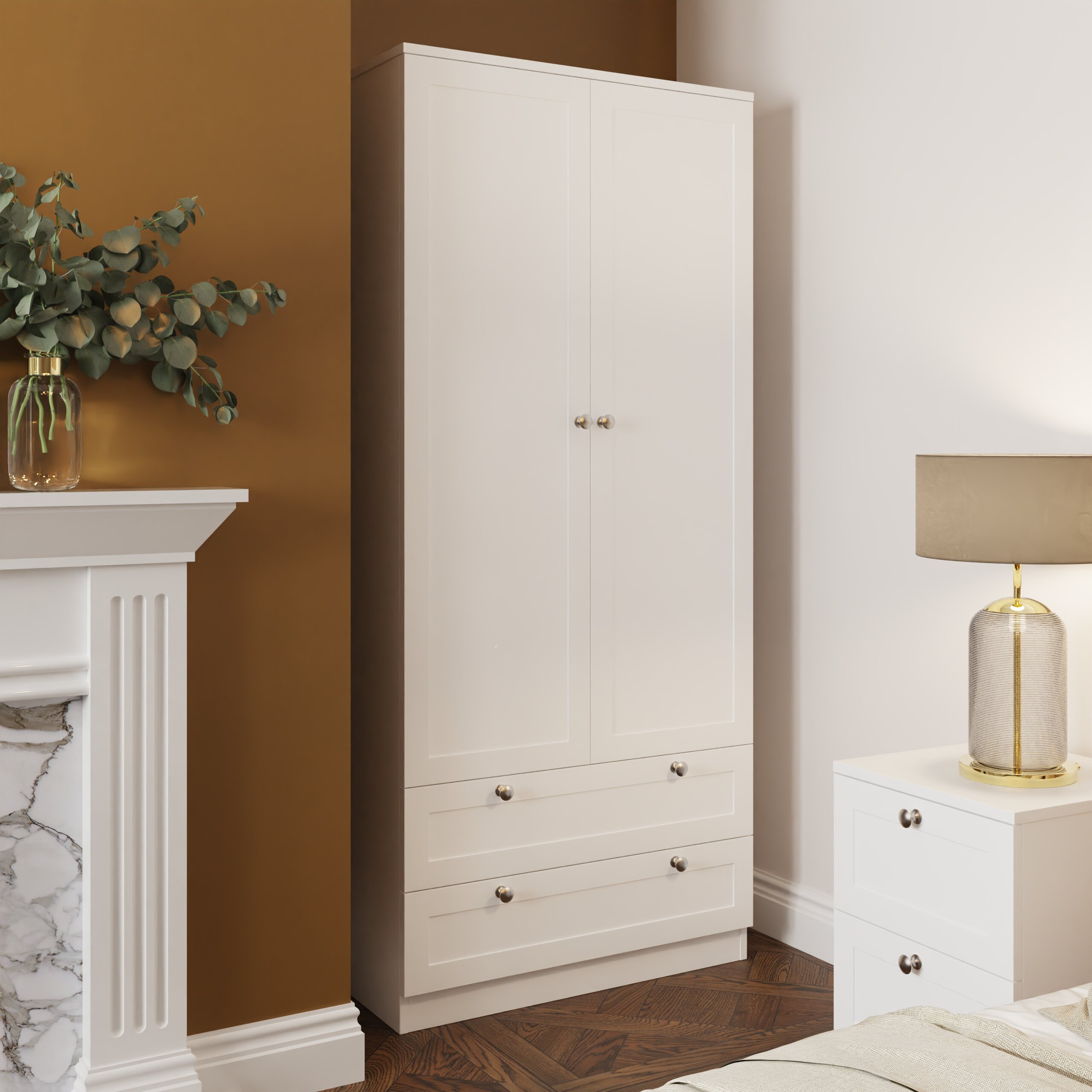 Artus 3 piece Bedroom Furniture Set - Matt White - Image 12