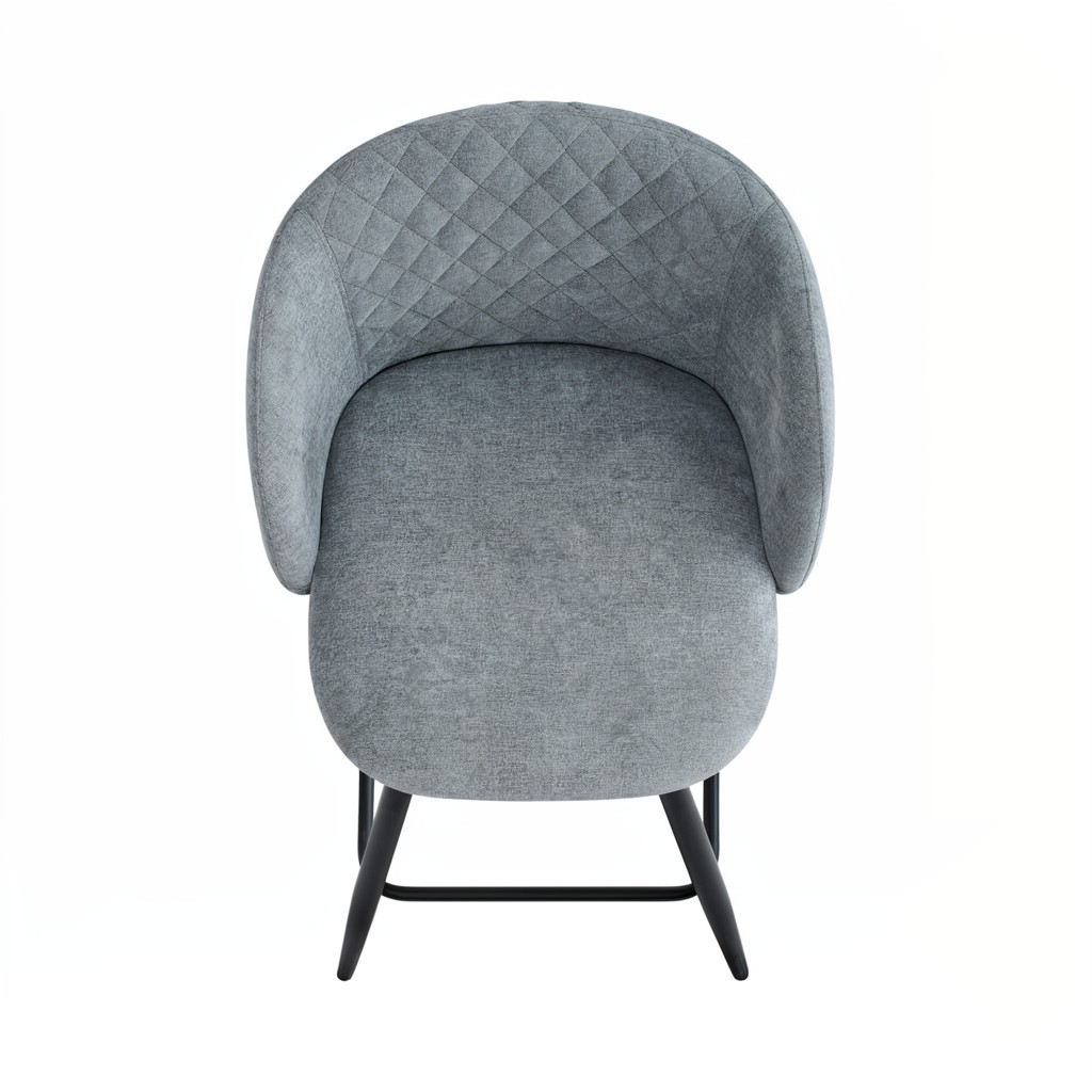 Amara Grey Fabric Swivel Bar Chair - Pack of 2 - Image 5