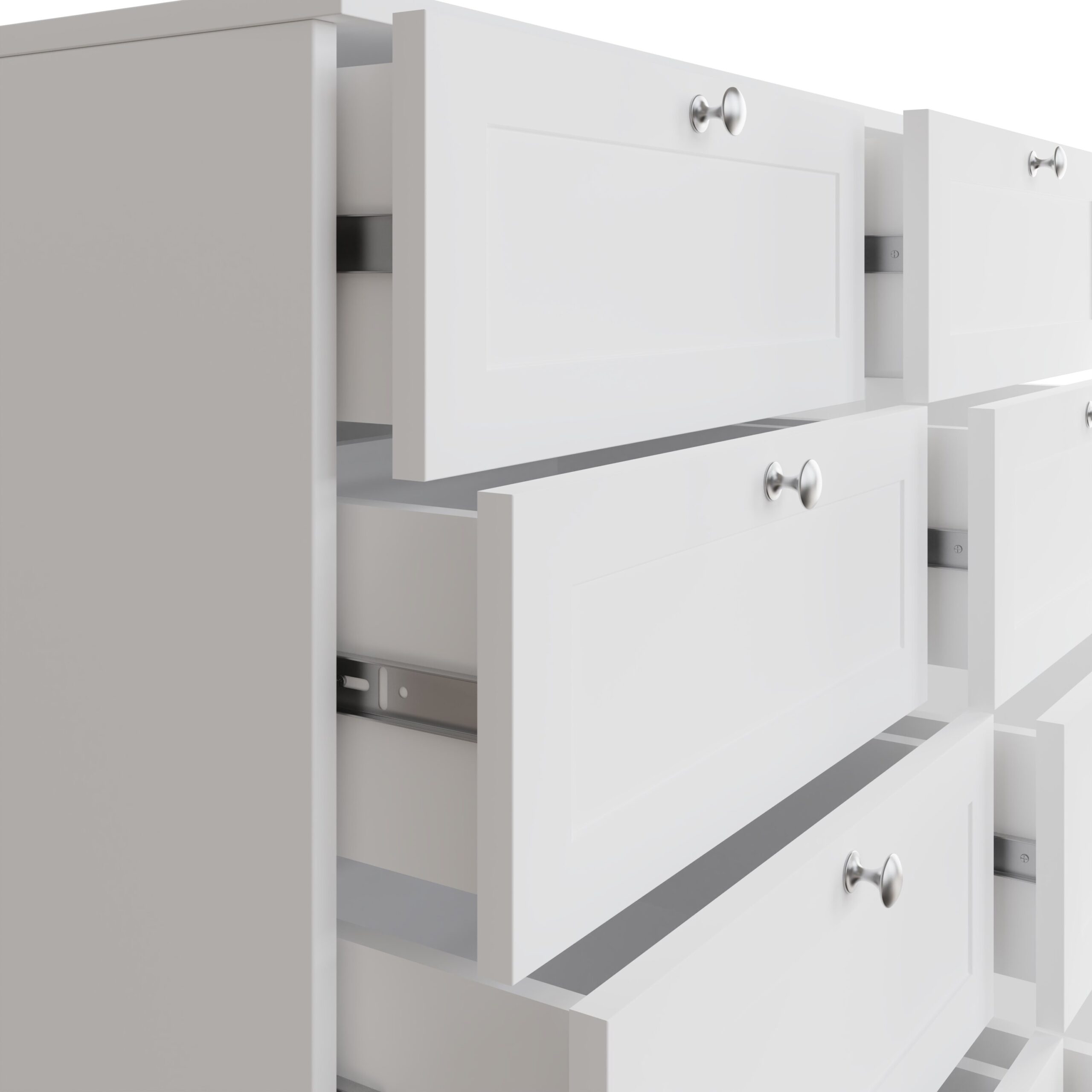 Artus 3 piece Bedroom Furniture Set - Matt White - Image 8