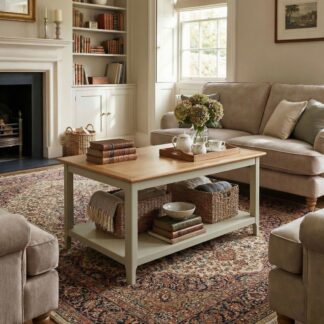 Taberno Oak Coffee Table Sage Green