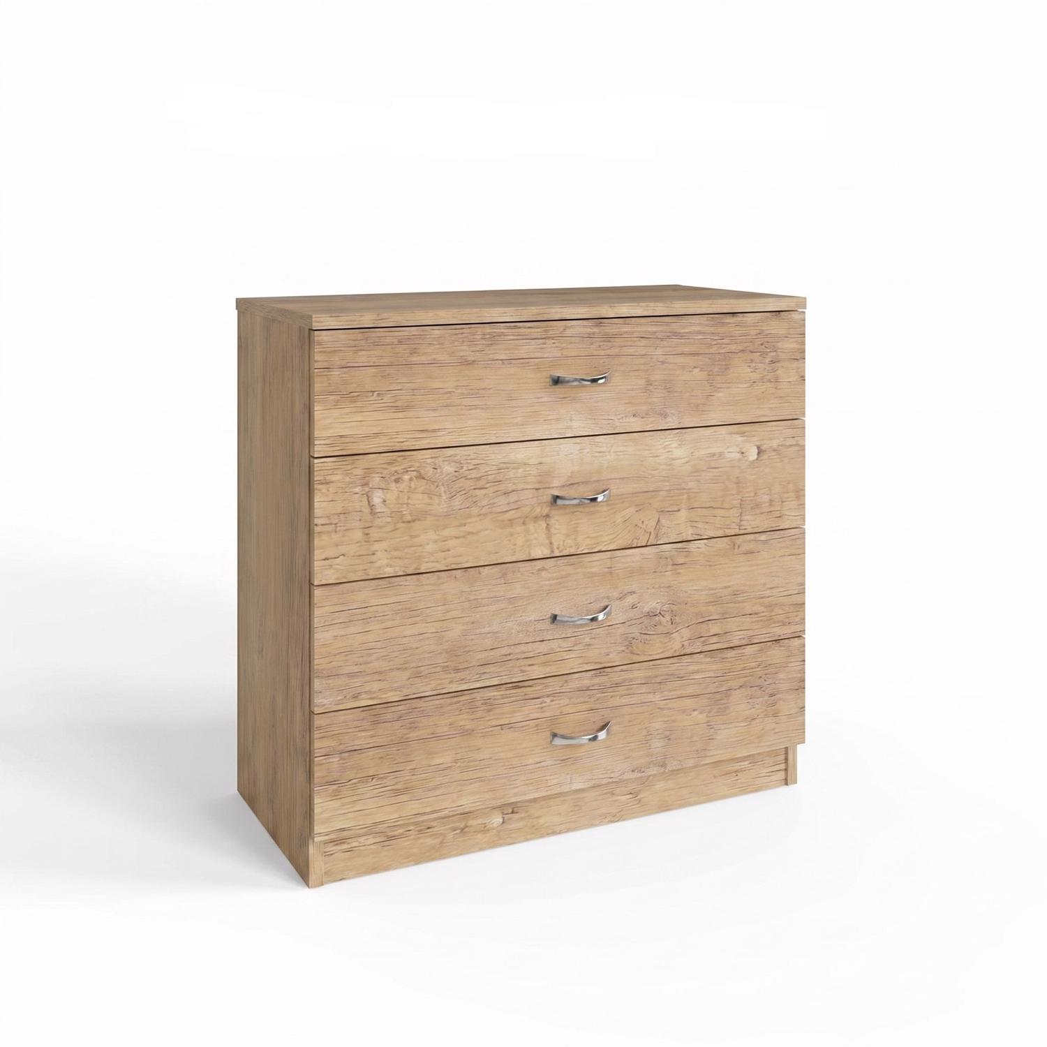 Promo 4 Drawer Chest Of Drawers - Oak - Image 4