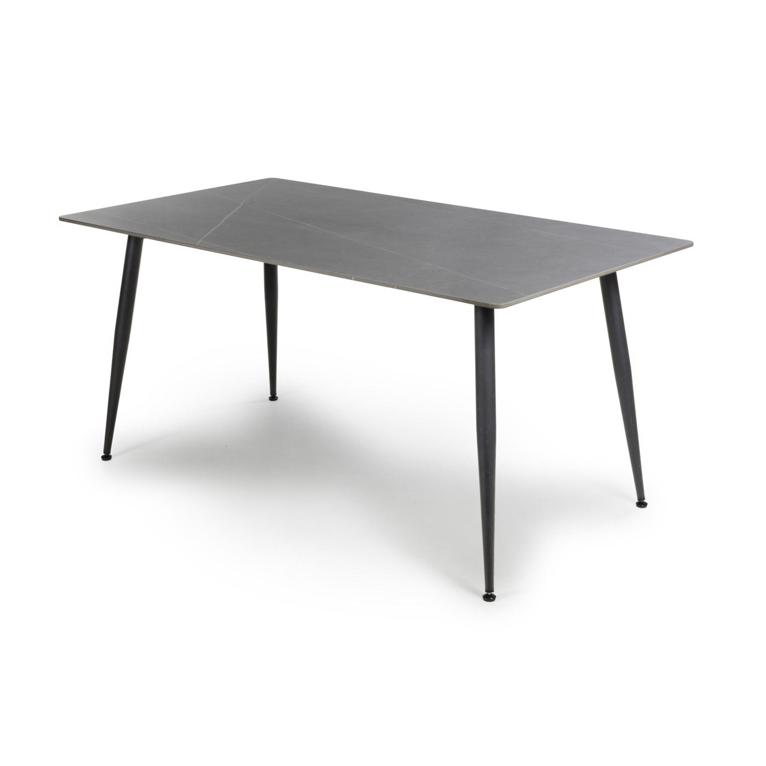 Monaco Grey Sintered Stone Dining Table With 4 Grace Grey Chairs - Image 4