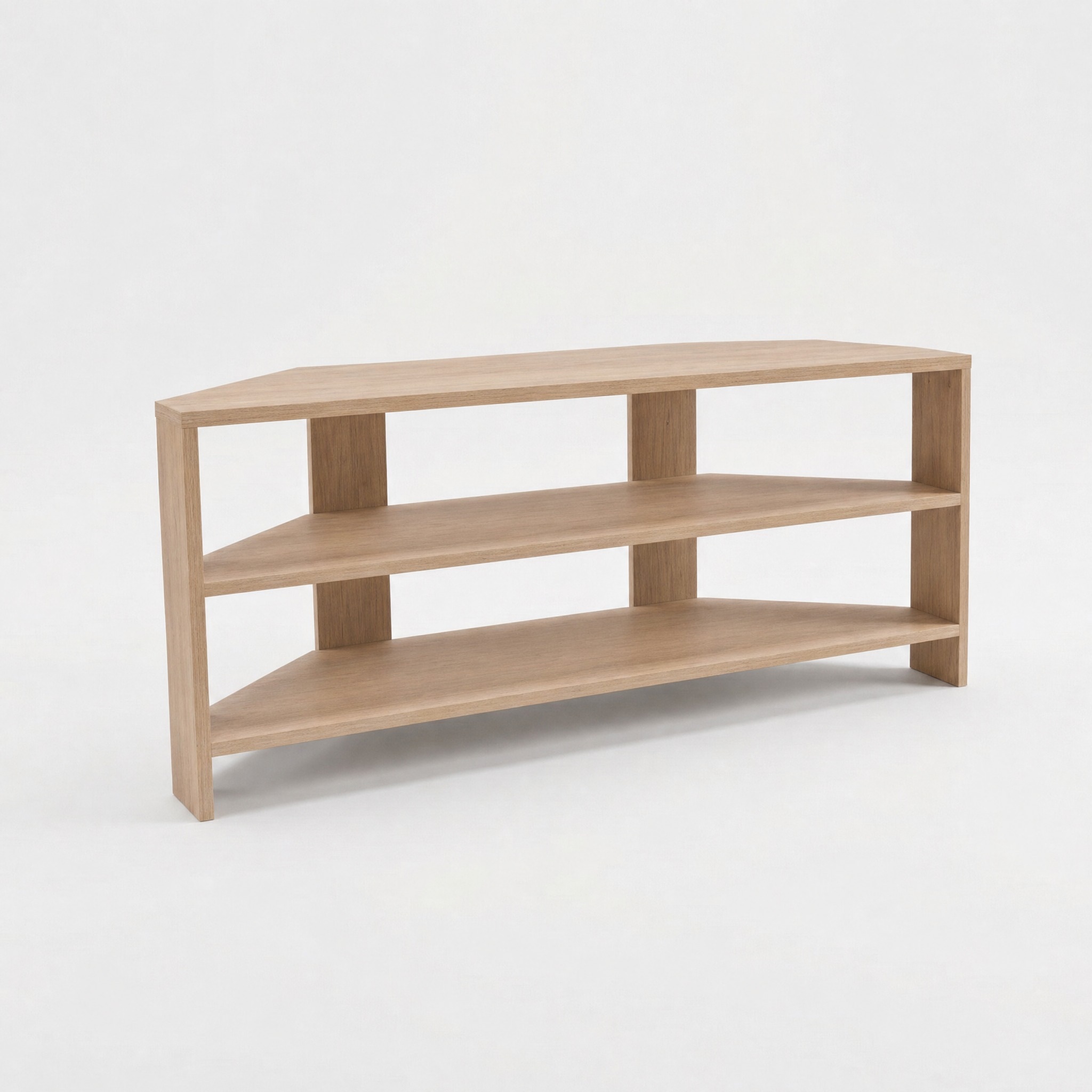 Corner TV Unit - Oak Finish - Image 2
