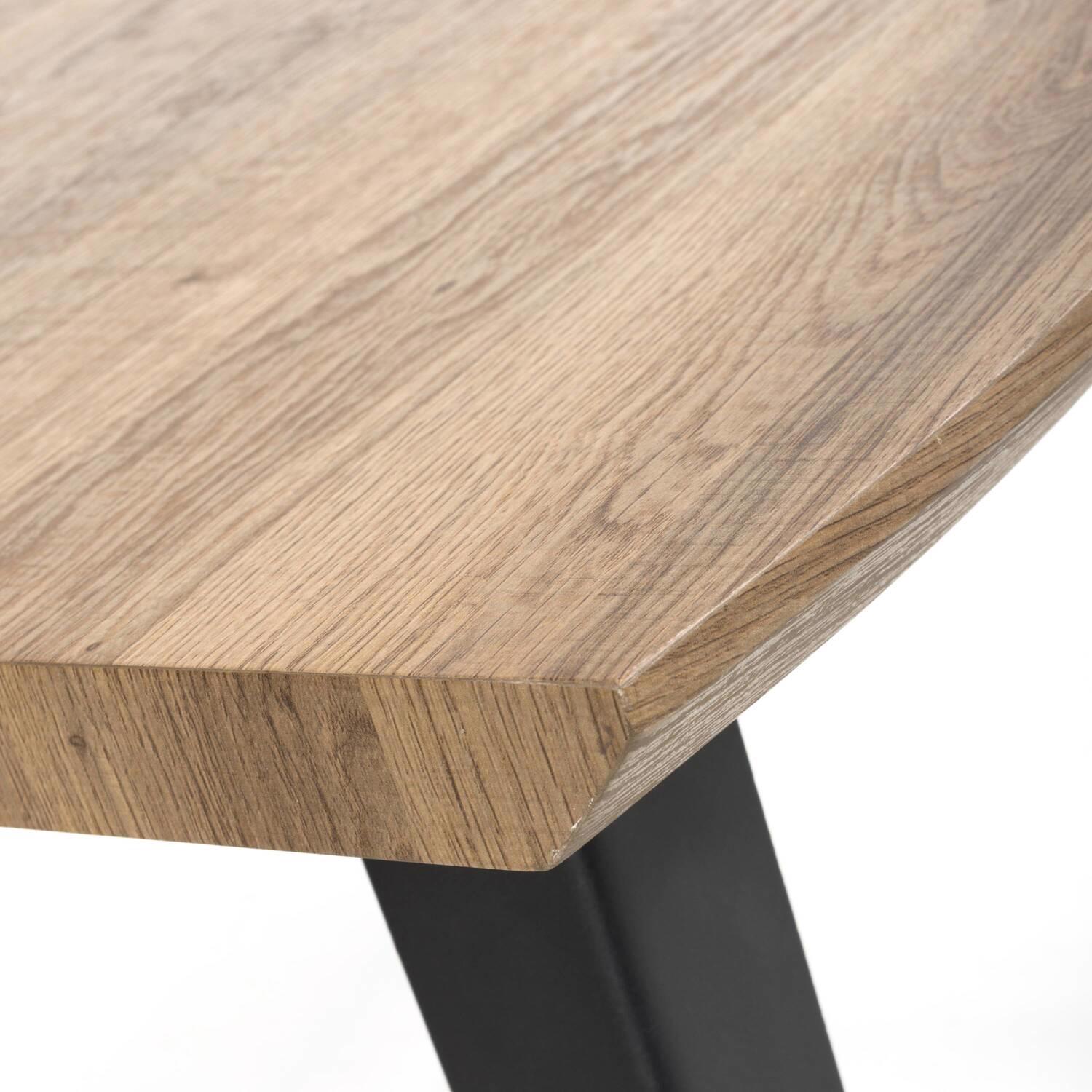 Nassau Wave Edge Lamp Table - Oak - Image 5