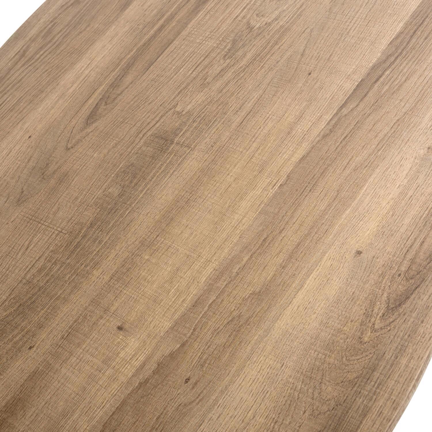 Nassau Wave Edge Lamp Table - Oak - Image 6
