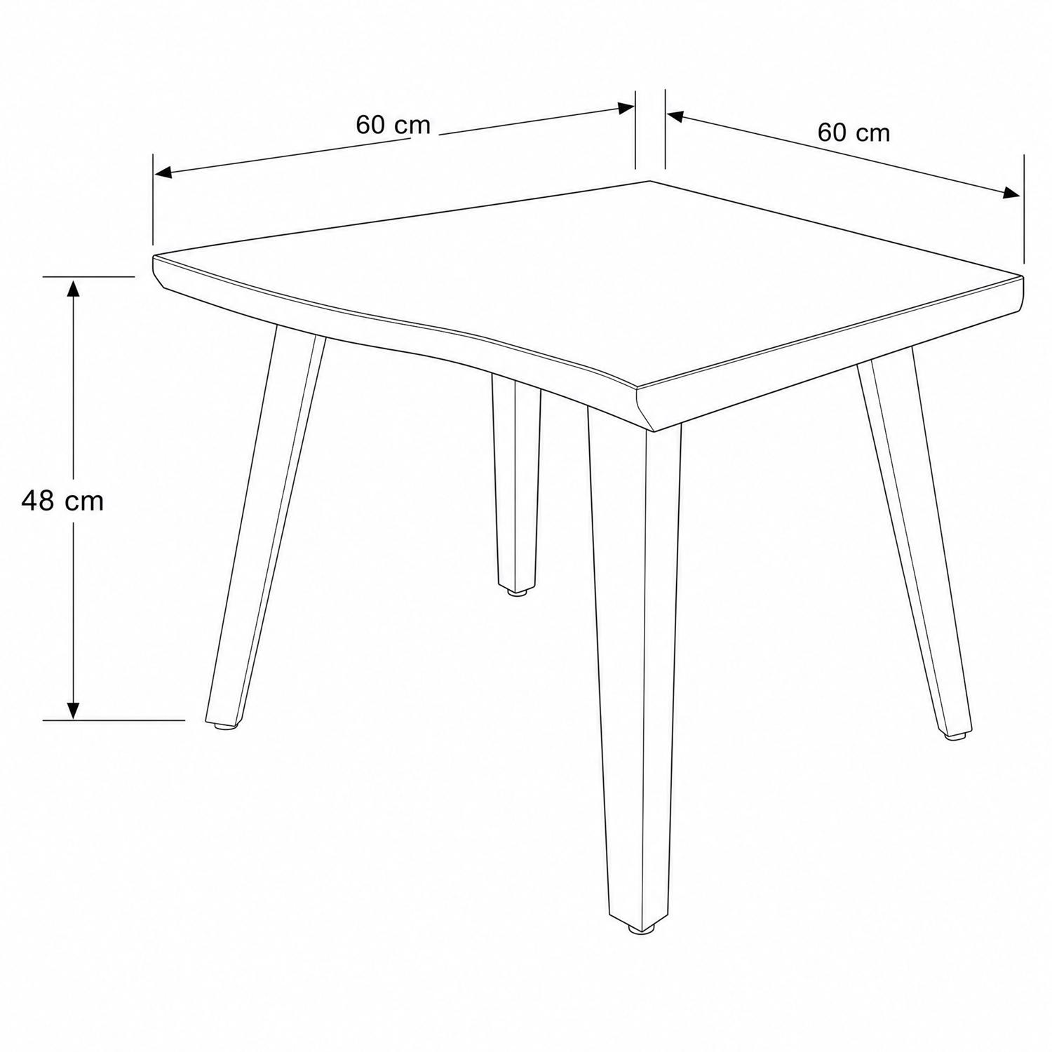 Nassau Wave Edge Lamp Table - Oak - Image 7
