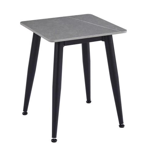 Monaco Sintered Stone Side Table Granite Effect - Grey - Image 3