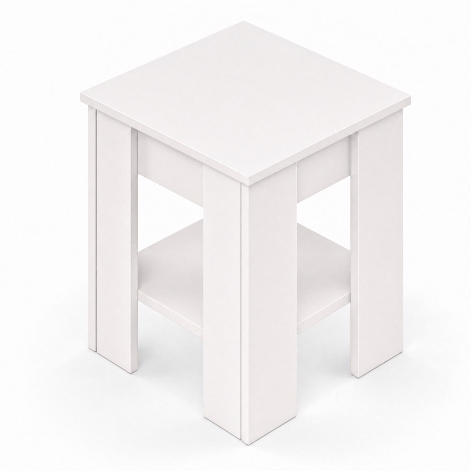 Promo White Coffee & Lamp Table Set - Image 5
