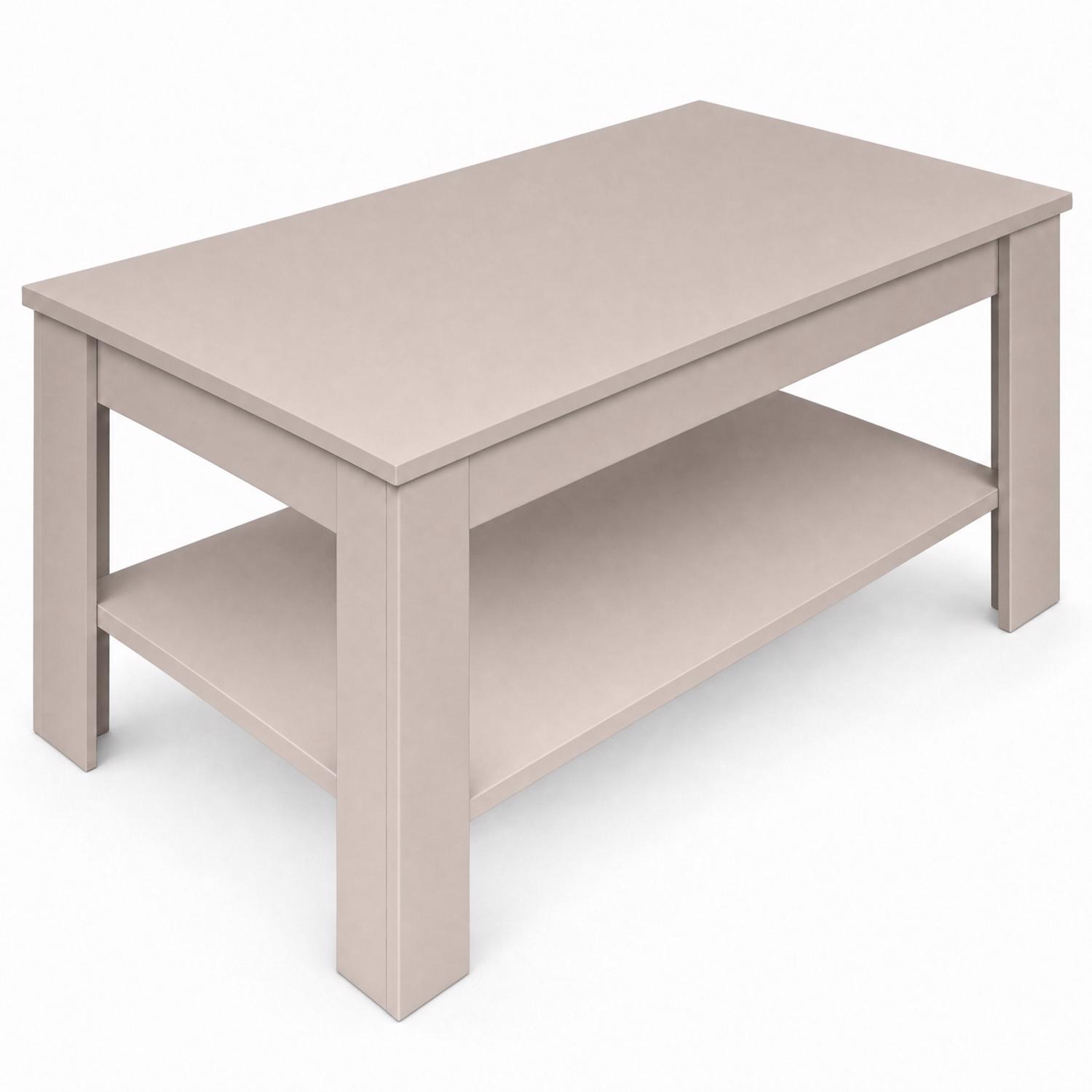 Promo Beige Coffee & Lamp Table Set - Image 4