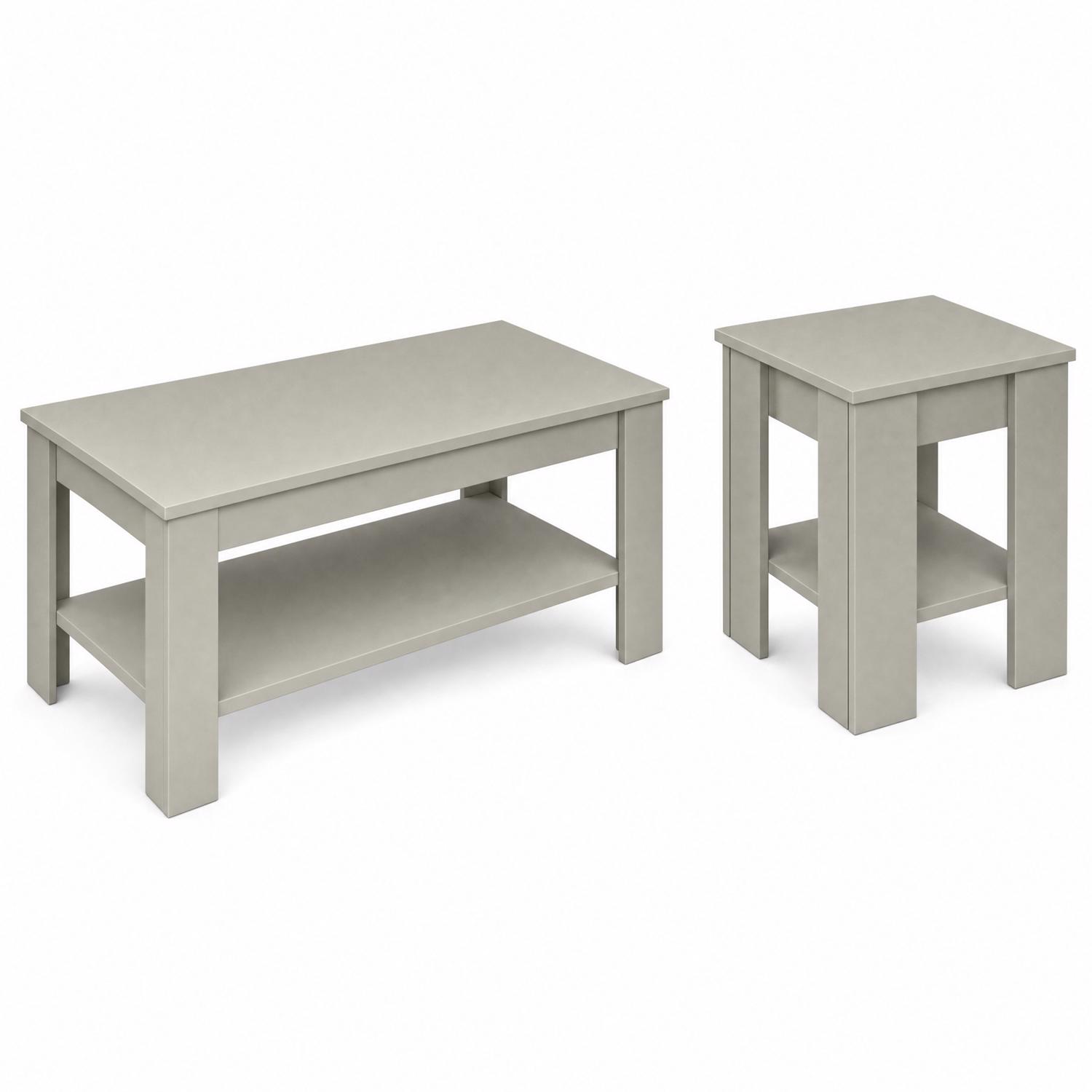 Promo Green Coffee & Lamp Table Set - Image 3