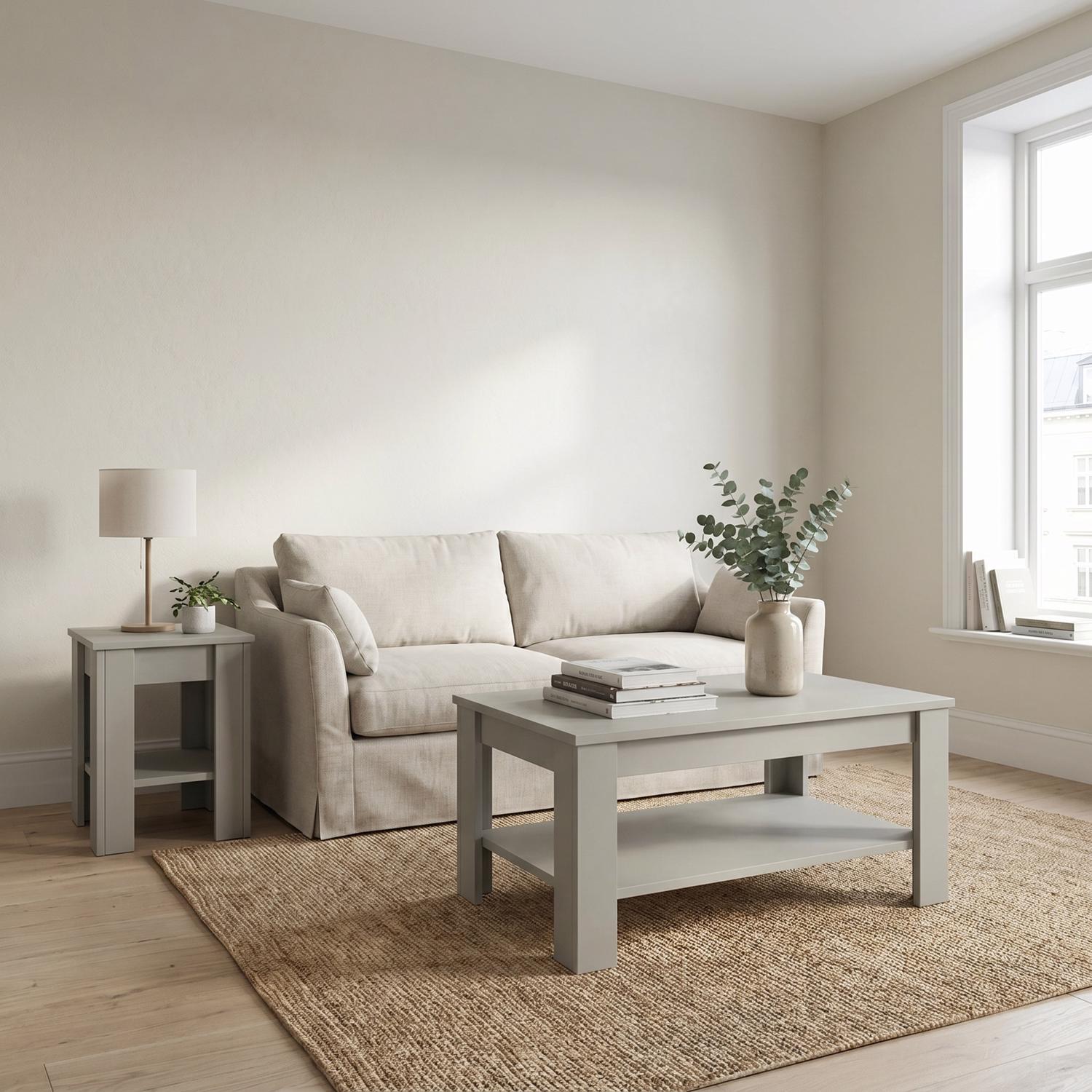 Promo Green Coffee & Lamp Table Set - Image 2