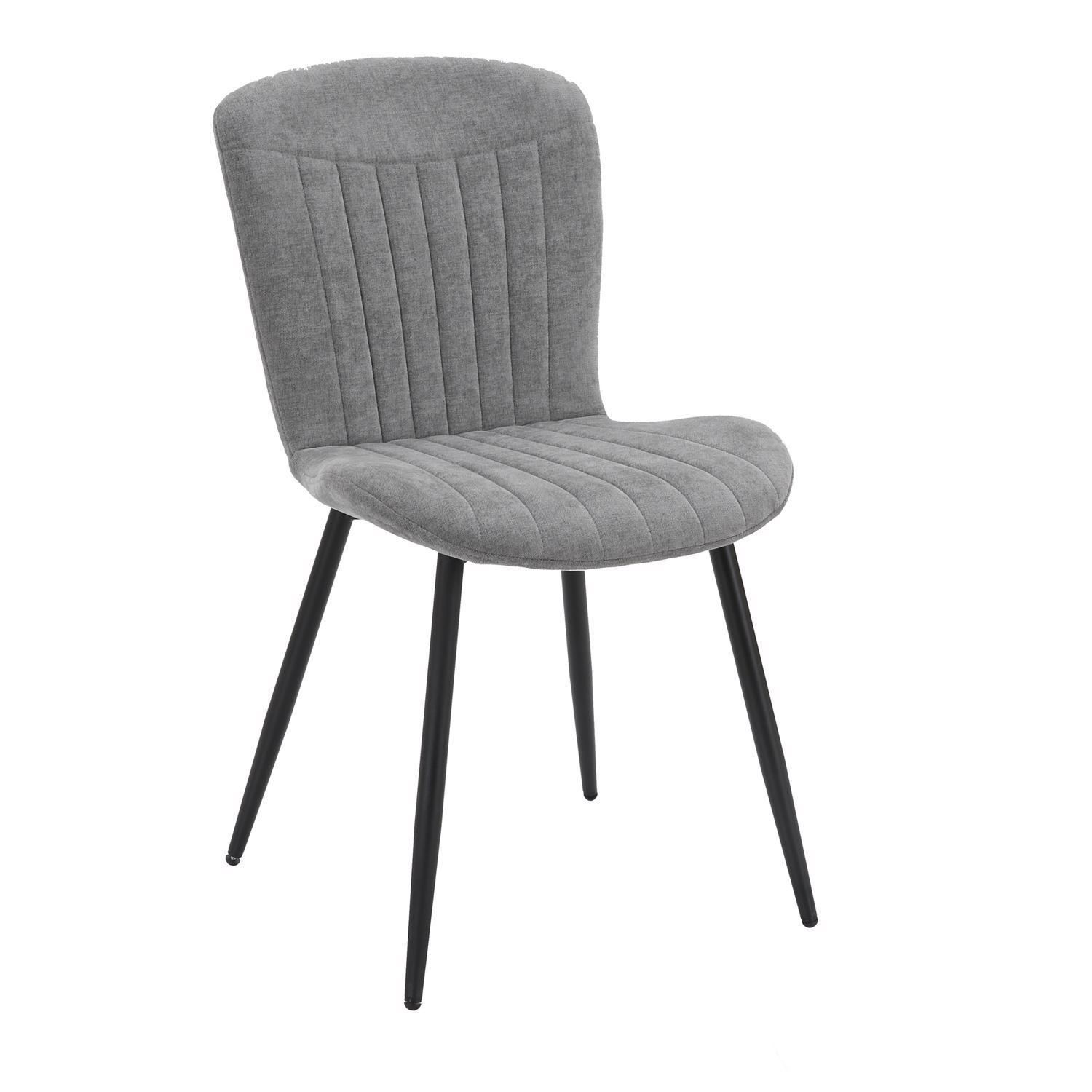 Willow 140cm x 80cm Natural Oak Dining Table & 4 Grace Grey Dining Chairs - Image 5
