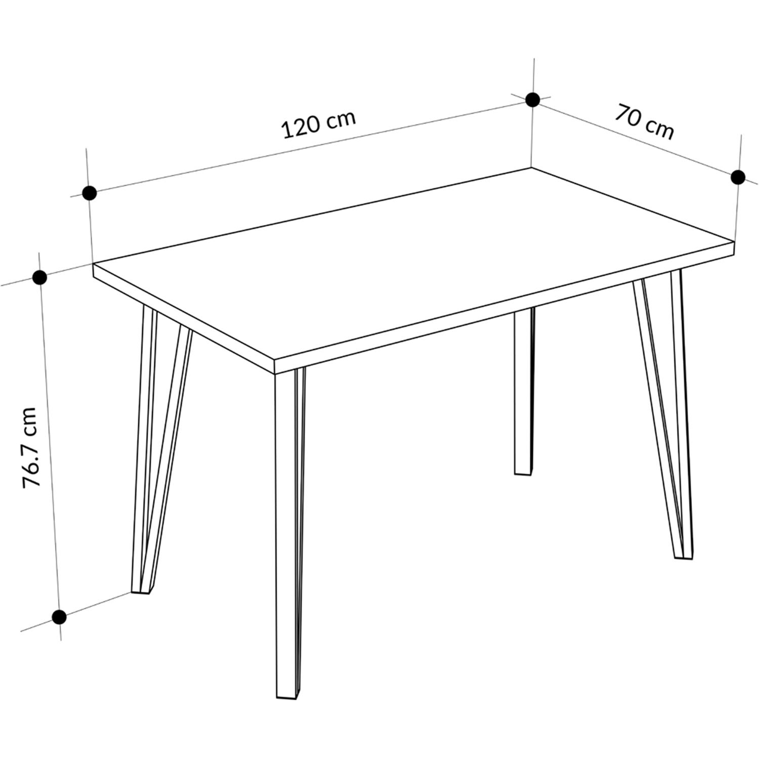 Poppy 120cm x 70cm Natural Oak Dining Table & 4 Evie Green Dining Chairs - Image 9