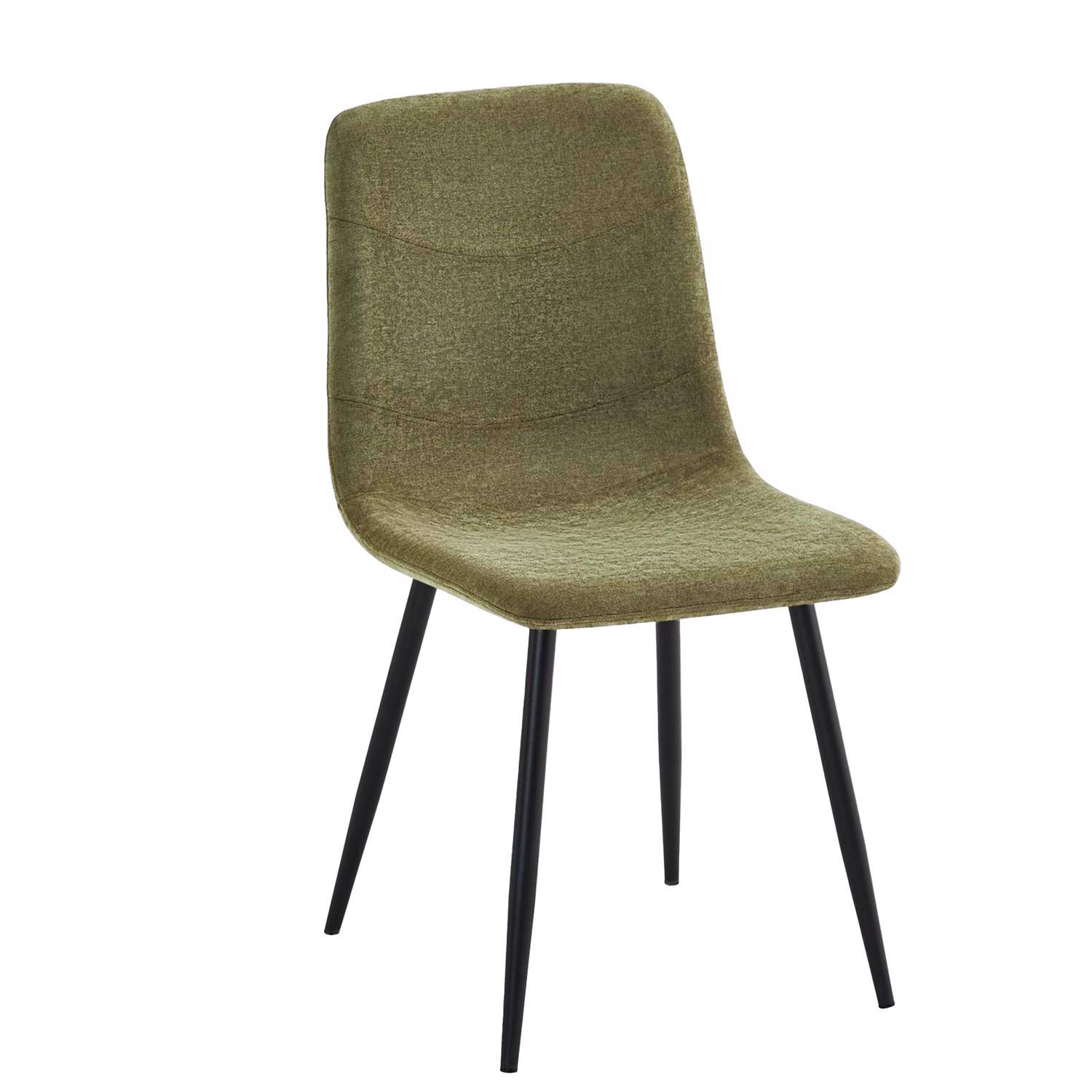 Poppy 120cm x 70cm Natural Oak Dining Table & 4 Evie Green Dining Chairs - Image 5