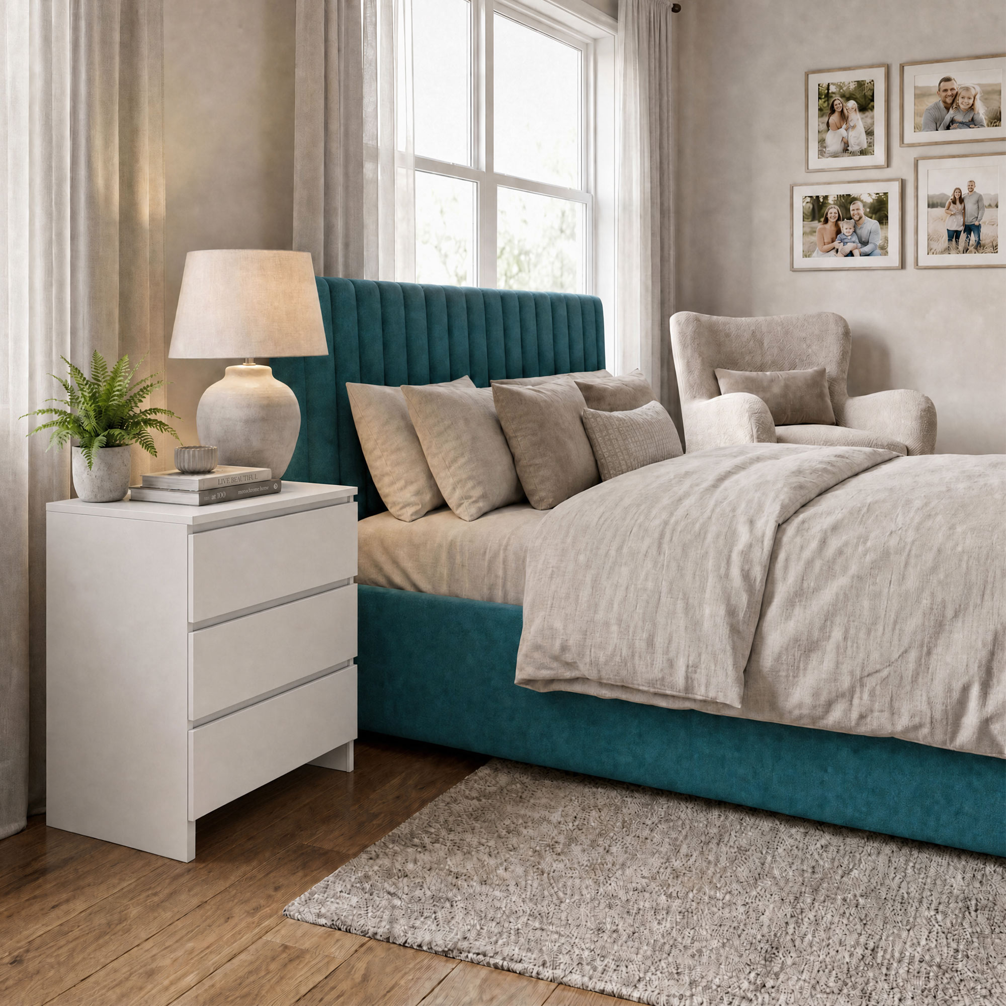 FWStyle Promotional 3 Drawer Chest Of Drawers - White