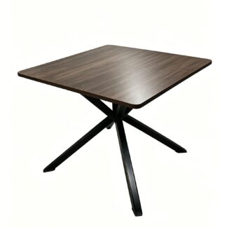 Eden Dark Oak X Base Dining Table 80x80cm
