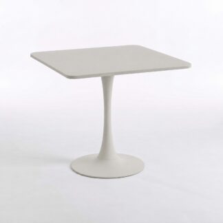 Josie Putty Pedestal Base Dining Table 80x80cm